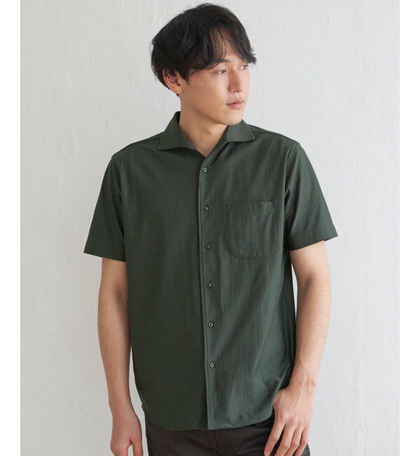 IKKA LOUNGE「【吸水速乾／イージーケア】アーバンドライフルオープンポロシャツ」|Tシャツ・カットソー|