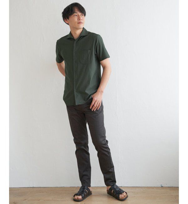 IKKA LOUNGE「【吸水速乾／イージーケア】アーバンドライフルオープンポロシャツ」|Tシャツ・カットソー|