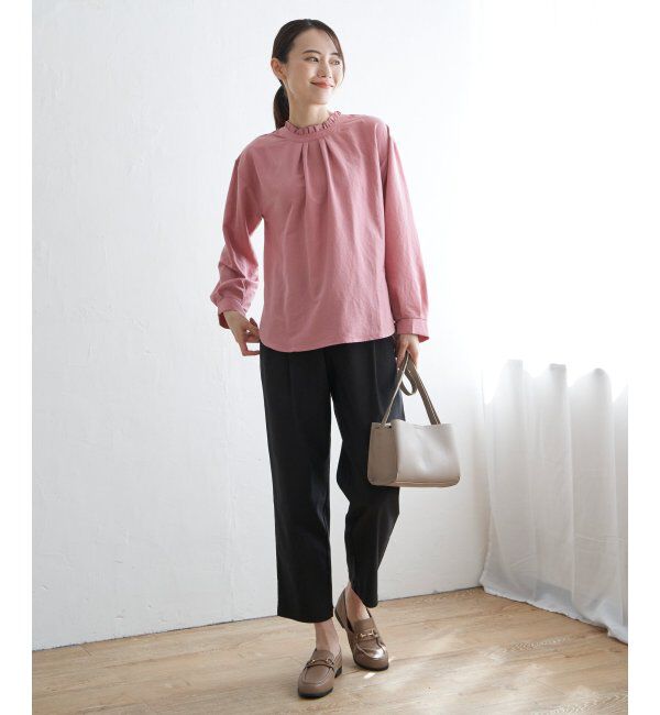 ikka「襟フリル2WAYブラウス」|シャツ・ブラウス|