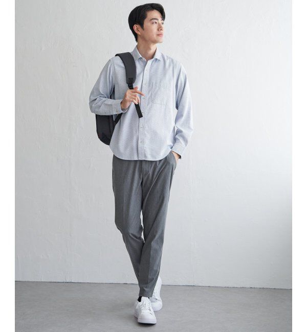 IKKA LOUNGE「デニムライクスイスカラーシャツ」|シャツ・ブラウス|