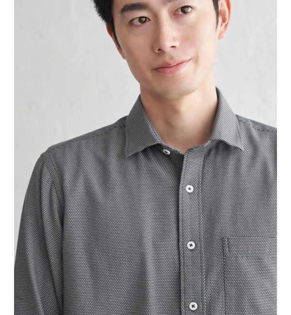 IKKA LOUNGE「デニムライクスイスカラーシャツ」|シャツ・ブラウス|