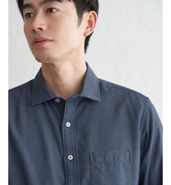 IKKA LOUNGE「デニムライクスイスカラーシャツ」|シャツ・ブラウス|