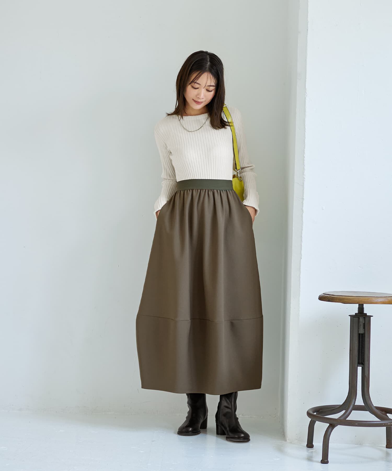 STYLE DELI「パンプキンジャージースカート」|スカート|