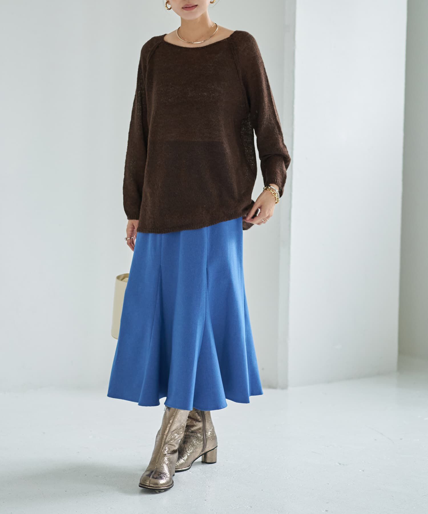 STYLE DELI「アルパカ混エアリールーズニットトップス」|ニット・セーター|