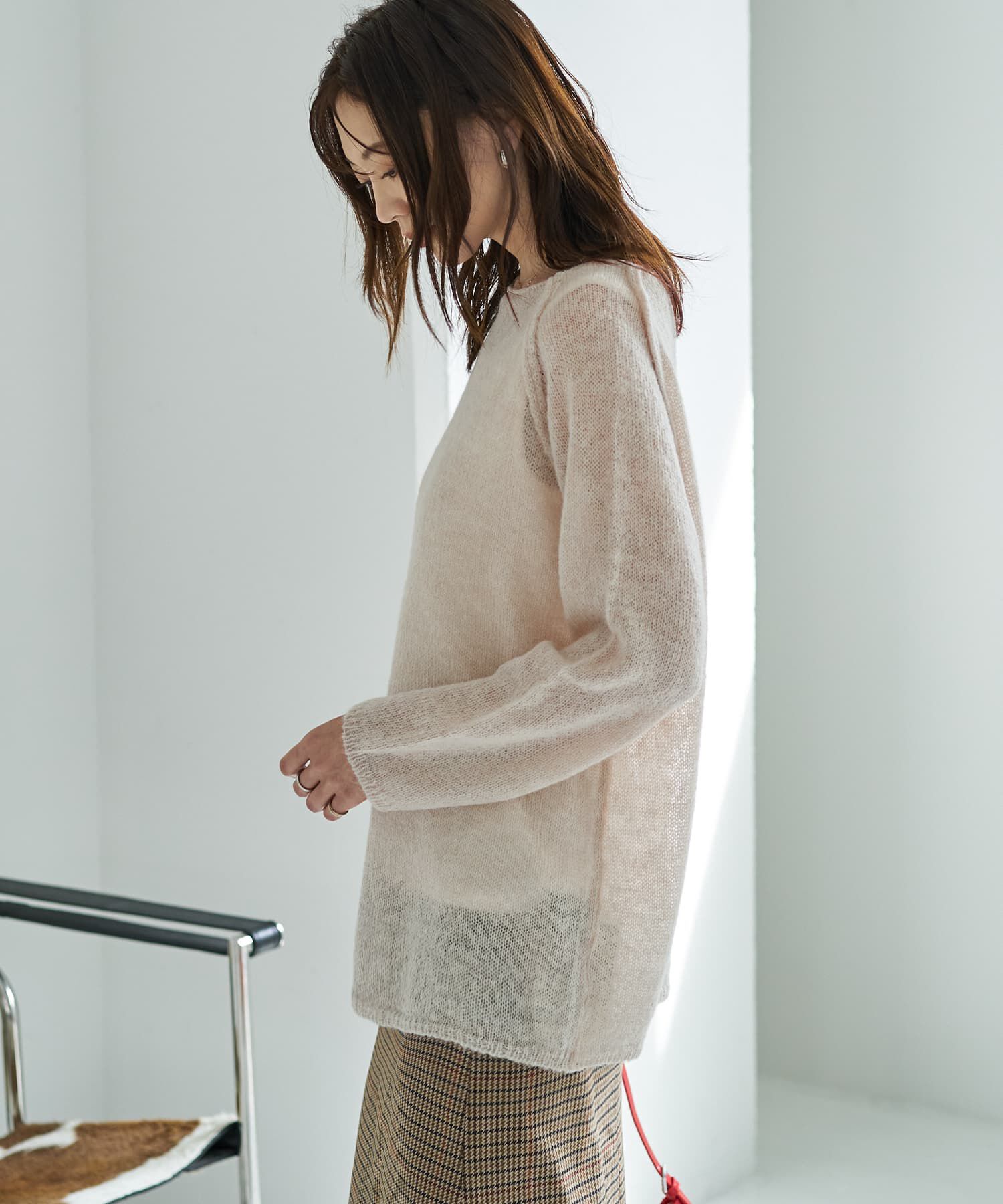 STYLE DELI「アルパカ混エアリールーズニットトップス」|ニット・セーター|