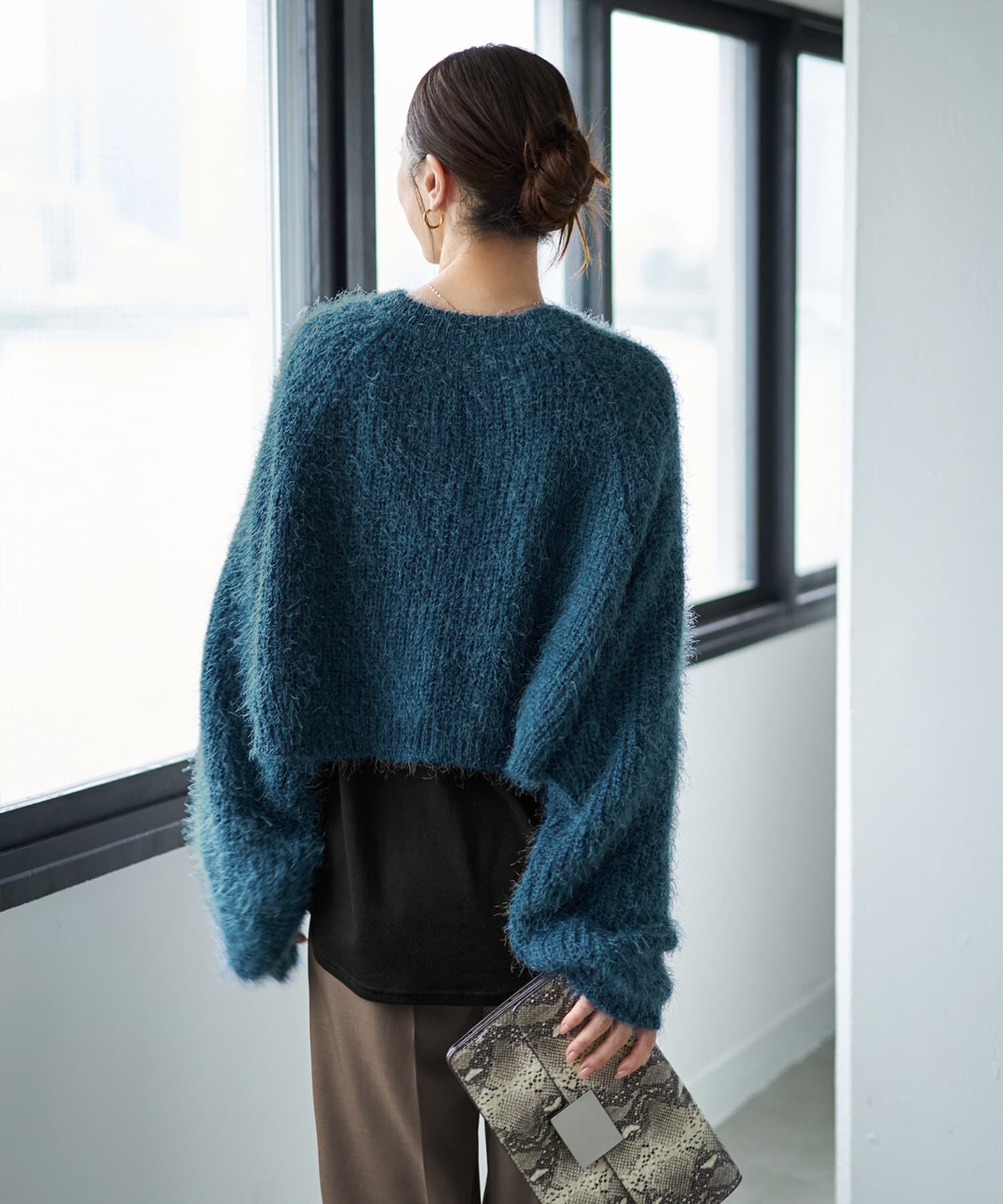 STYLE DELI「抜けないふんわりルーズニットボレロ」|ニット・セーター|