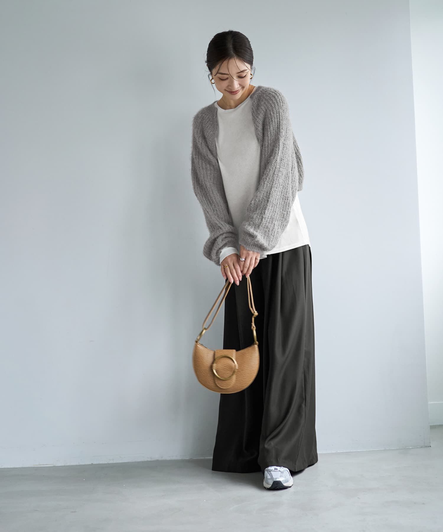 STYLE DELI「抜けないふんわりルーズニットボレロ」|ニット・セーター|