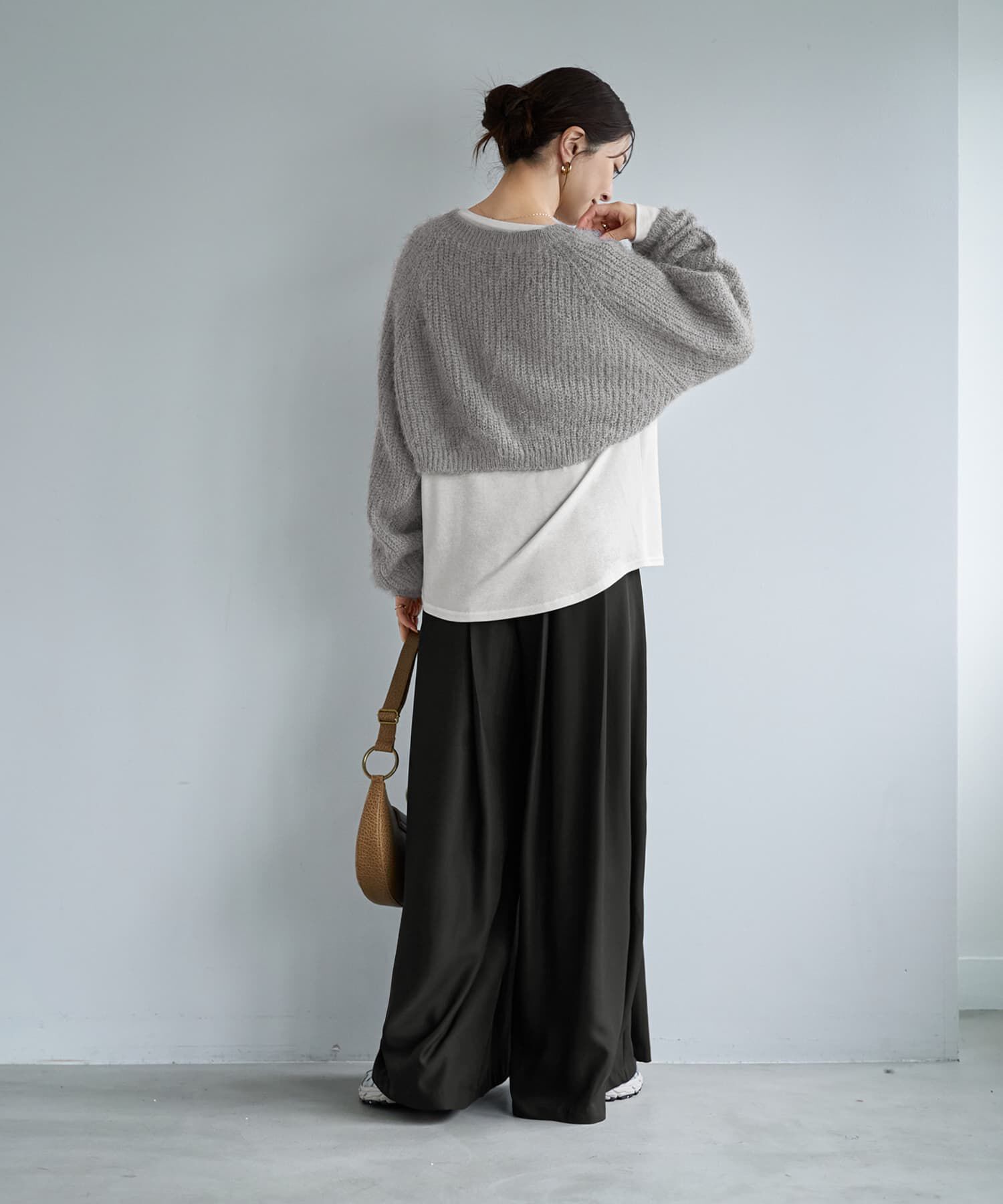 STYLE DELI「抜けないふんわりルーズニットボレロ」|ニット・セーター|