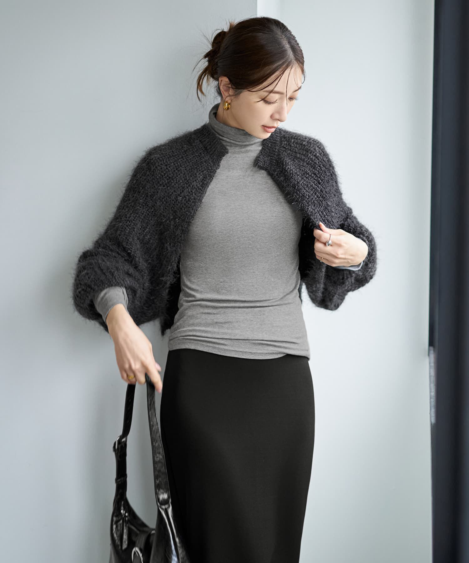 STYLE DELI「抜けないふんわりルーズニットボレロ」|ニット・セーター|