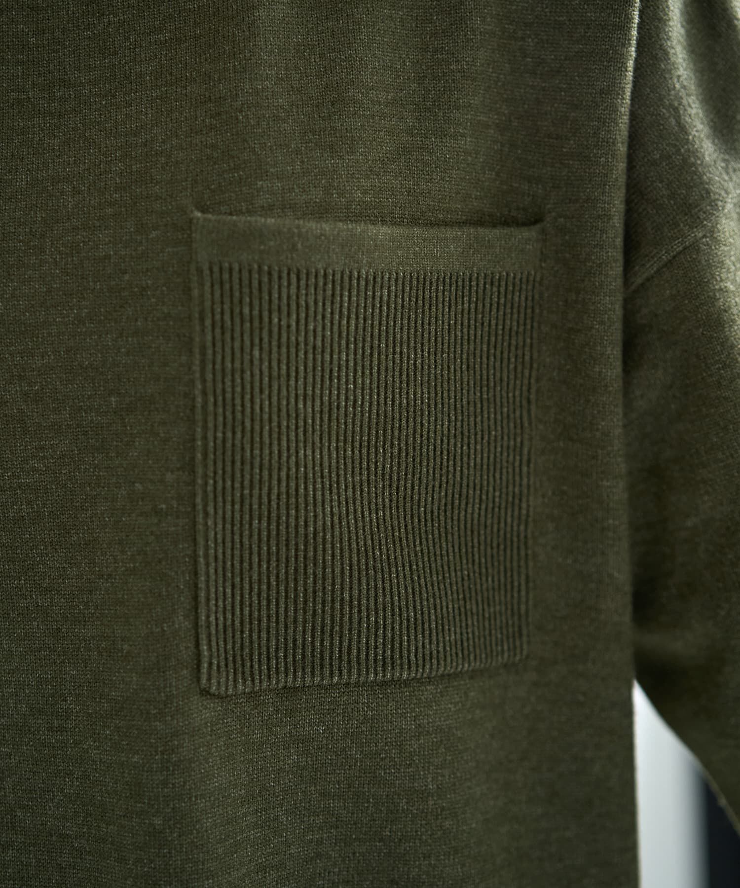 STYLE DELI「胸ポケット裾ラウンドニットトップス」|ニット・セーター|