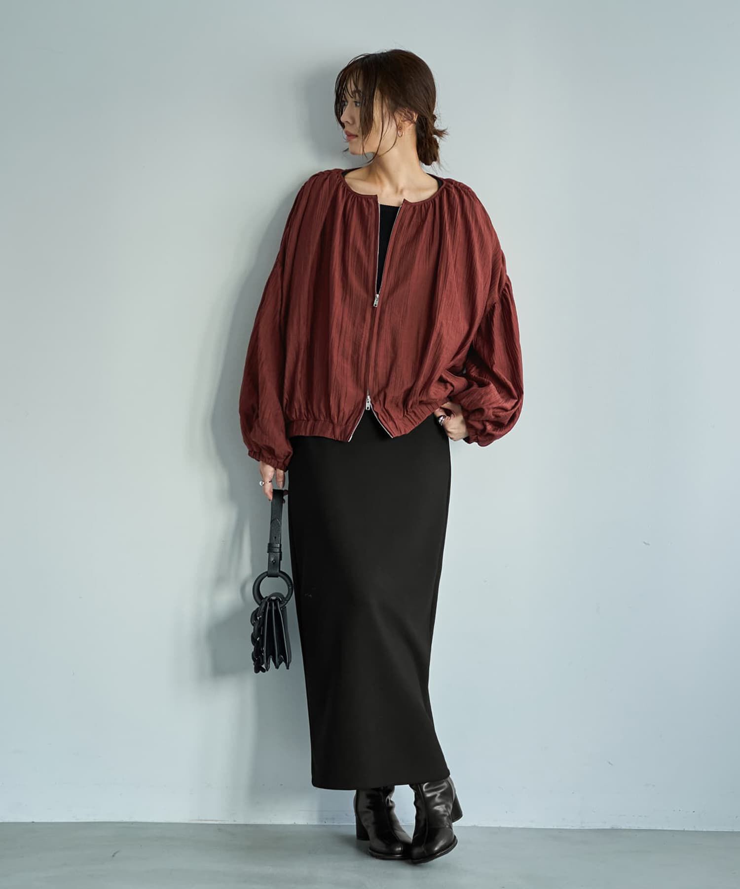 STYLE DELI「新補正リブ◆デコルテあきニットトップス」|ニット・セーター|