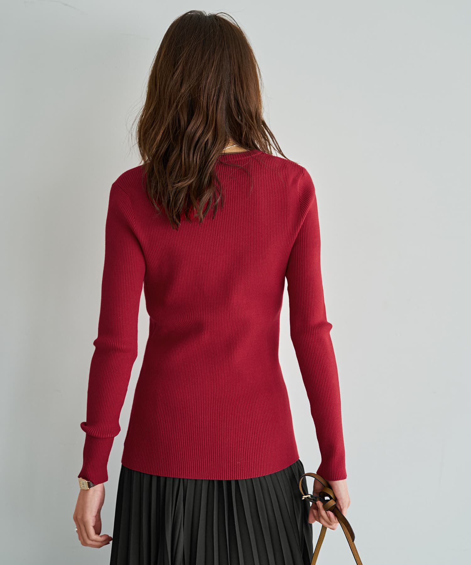 STYLE DELI「新補正リブ◆デコルテあきニットトップス」|ニット・セーター|