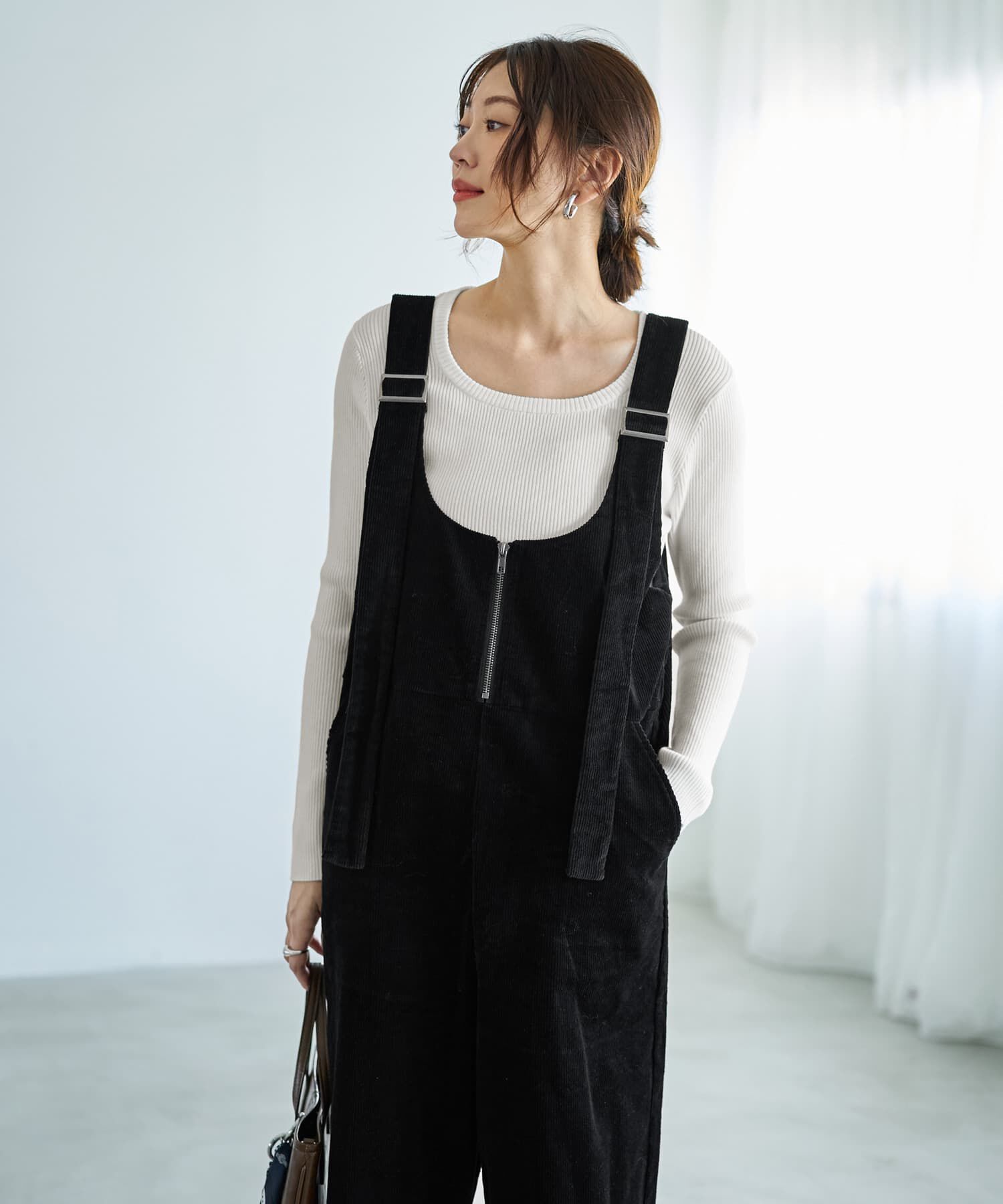 STYLE DELI「新補正リブ◆デコルテあきニットトップス」|ニット・セーター|ホワイト