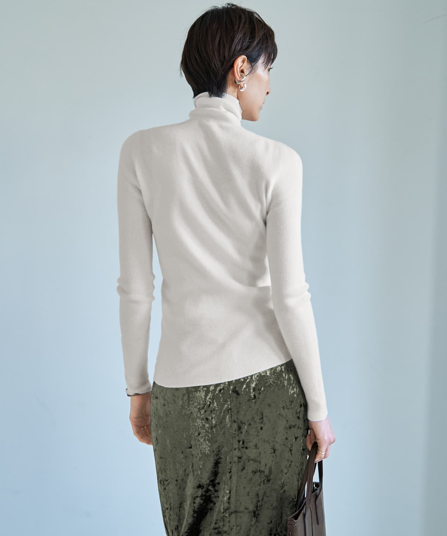 STYLE DELI「もっちりタートルリブニットトップス」|ニット・セーター|