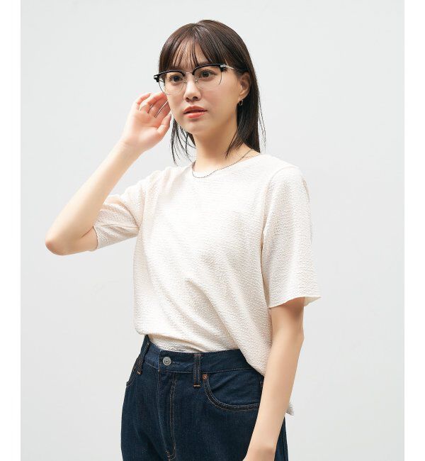  「Zoff｜AOI IHARA クリア サングラス （UV100%カット クリアレンズ）  サーモント ｜紫外線対策 UVカット  」|サングラス|