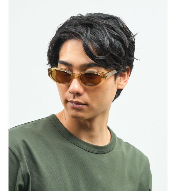  「Zoff｜takashi kumagai スクエア型 サングラス 横長フレーム｜キャッツアイ｜紫外線対策 UVカット  」|サングラス|