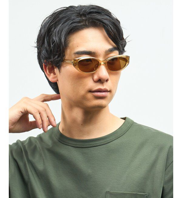  「Zoff｜takashi kumagai スクエア型 サングラス 横長フレーム｜キャッツアイ｜紫外線対策 UVカット  」|サングラス|