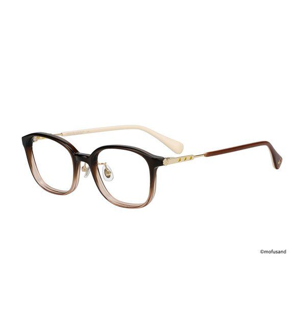  「Zoff｜mofusand ウェリントン型 メガネ | モフサンド [PREMIUMモデル] 伊達・度付き眼鏡  レンズ交換券付」|メガネ|