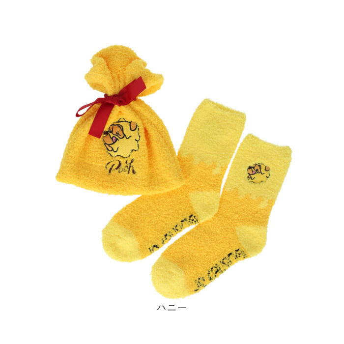 BACKYARD FAMILY「もこもこ靴下 かわいい 通販 ルームソックス 靴下 キャラクター ソックス もこもこ靴下in巾着」|ソックス|