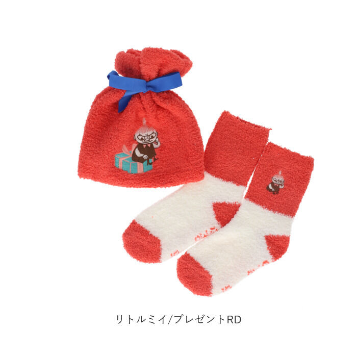 BACKYARD FAMILY「もこもこ靴下 かわいい 通販 ルームソックス 靴下 キャラクター ソックス もこもこ靴下in巾着」|ソックス|