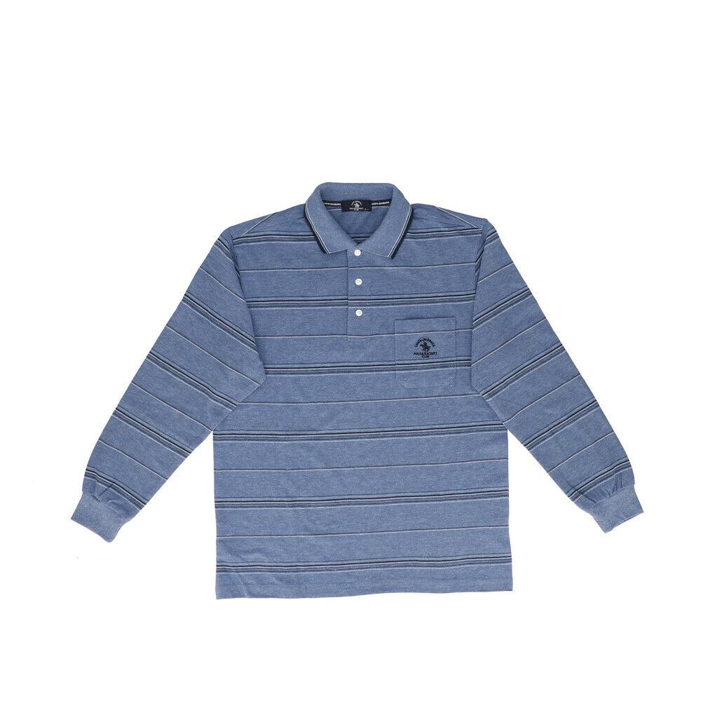 BACKYARD FAMILY「ポロシャツ 長袖 メンズ 通販 SANTA BARBARA サンタバーバラ 胸ポケットあり」|その他|ブルー1