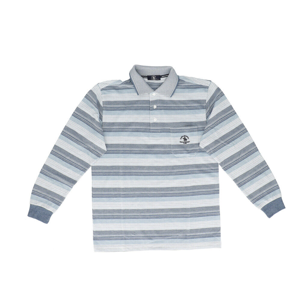 BACKYARD FAMILY「ポロシャツ 長袖 メンズ 通販 SANTA BARBARA サンタバーバラ 胸ポケットあり」|その他|ブルー5