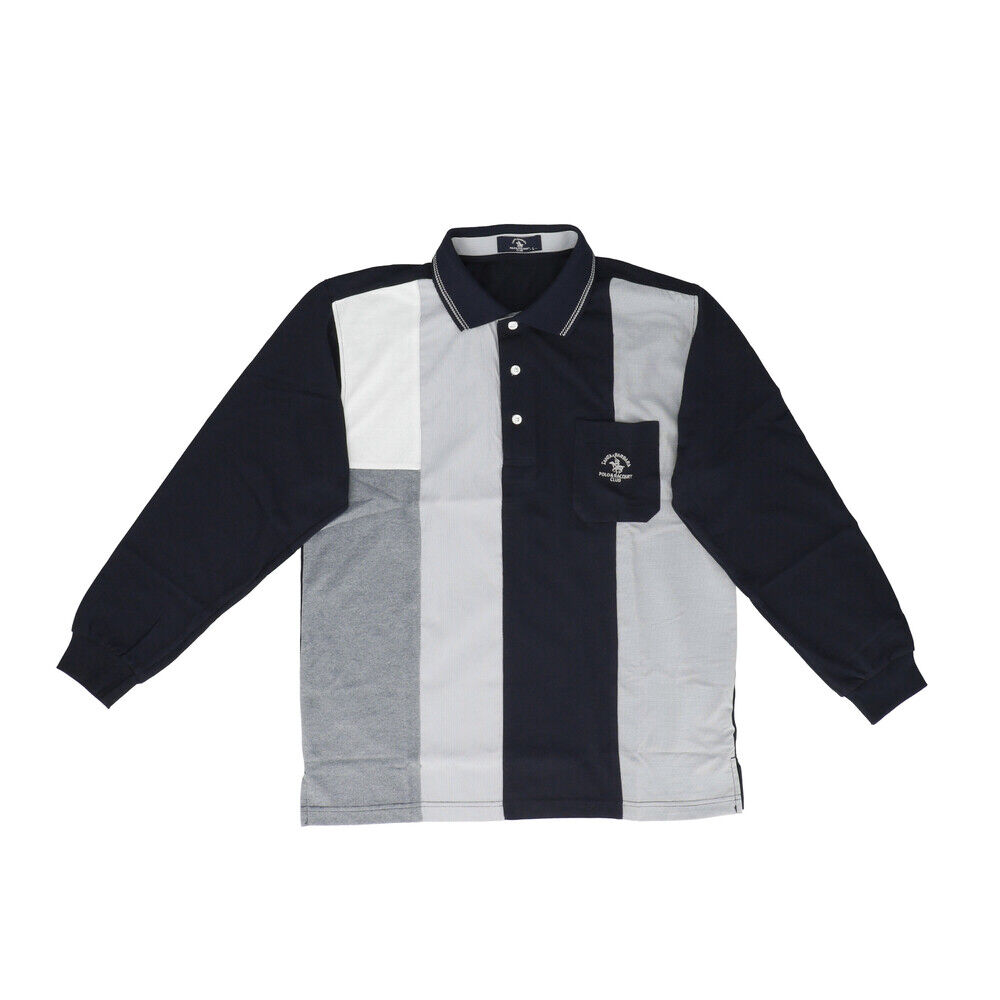 BACKYARD FAMILY「ポロシャツ 長袖 メンズ 通販 SANTA BARBARA サンタバーバラ 胸ポケットあり」|その他|ブルー9