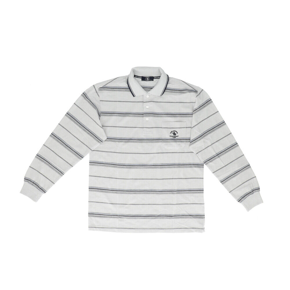 BACKYARD FAMILY「ポロシャツ 長袖 メンズ 通販 SANTA BARBARA サンタバーバラ 胸ポケットあり」|その他|シルバー1