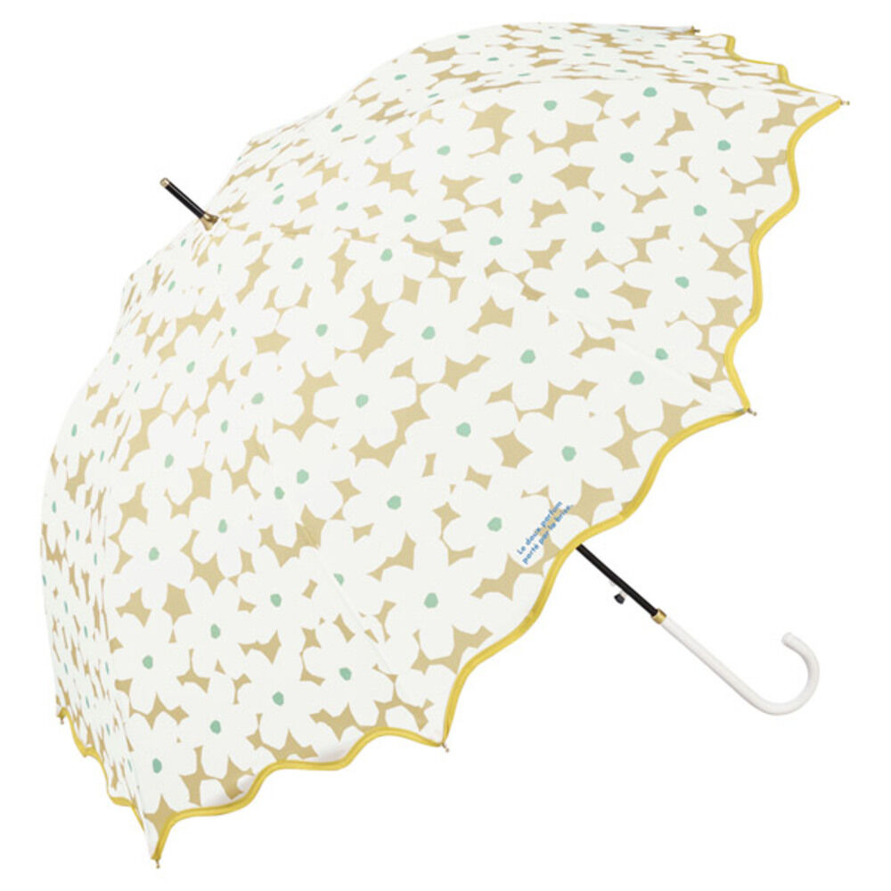Wpc.「ジャンプ傘 おしゃれ 通販 ワールドパーティー ジャンプ式 雨傘 傘 長雨傘 58cm」|傘|ベージュ2