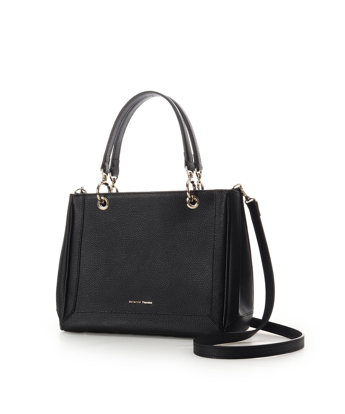 Samantha Thavasa「スクエアフォルムリング金具ハンドバッグ」|ハンドバッグ|