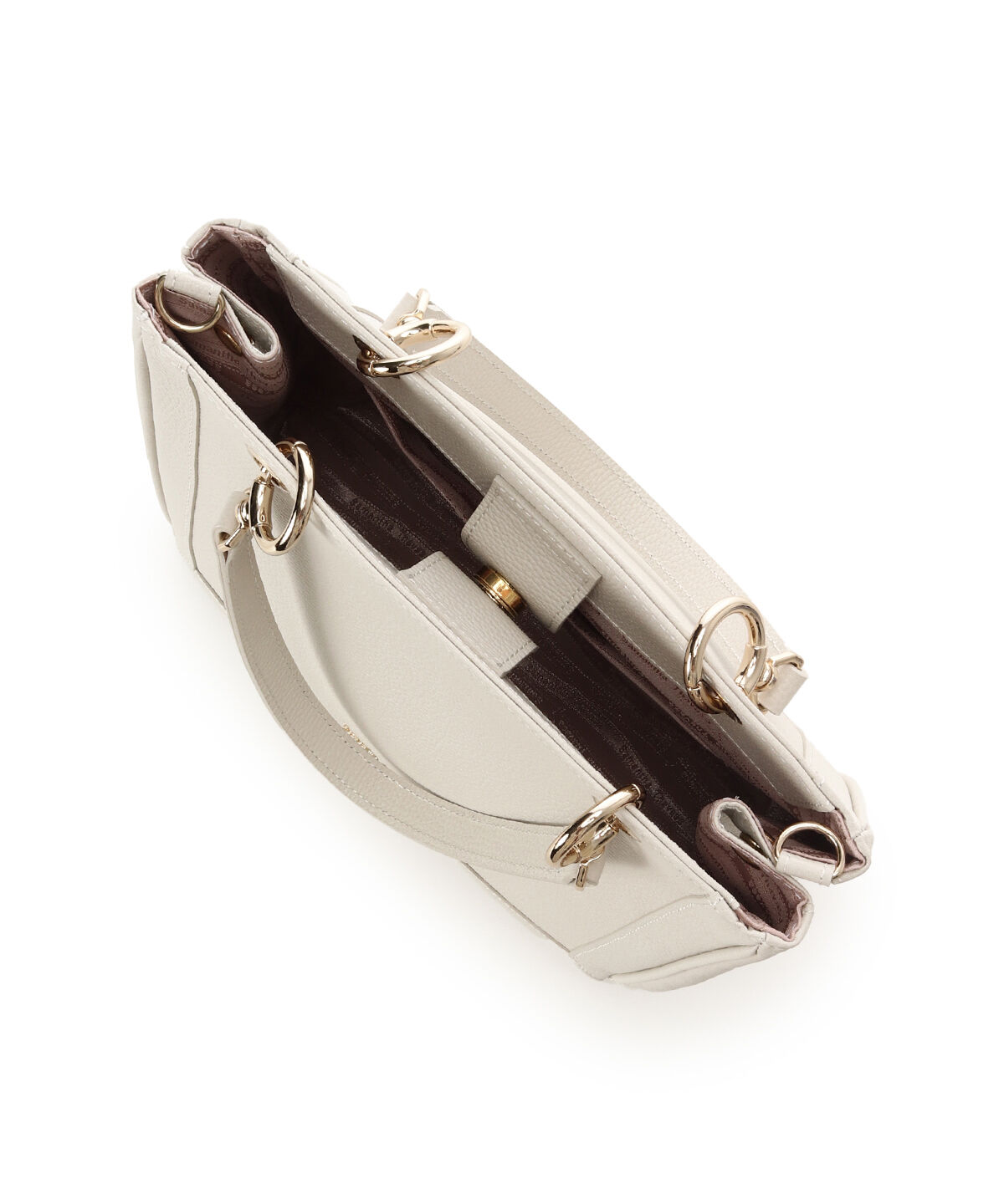 Samantha Thavasa「スクエアフォルムリング金具ハンドバッグ」|ハンドバッグ|