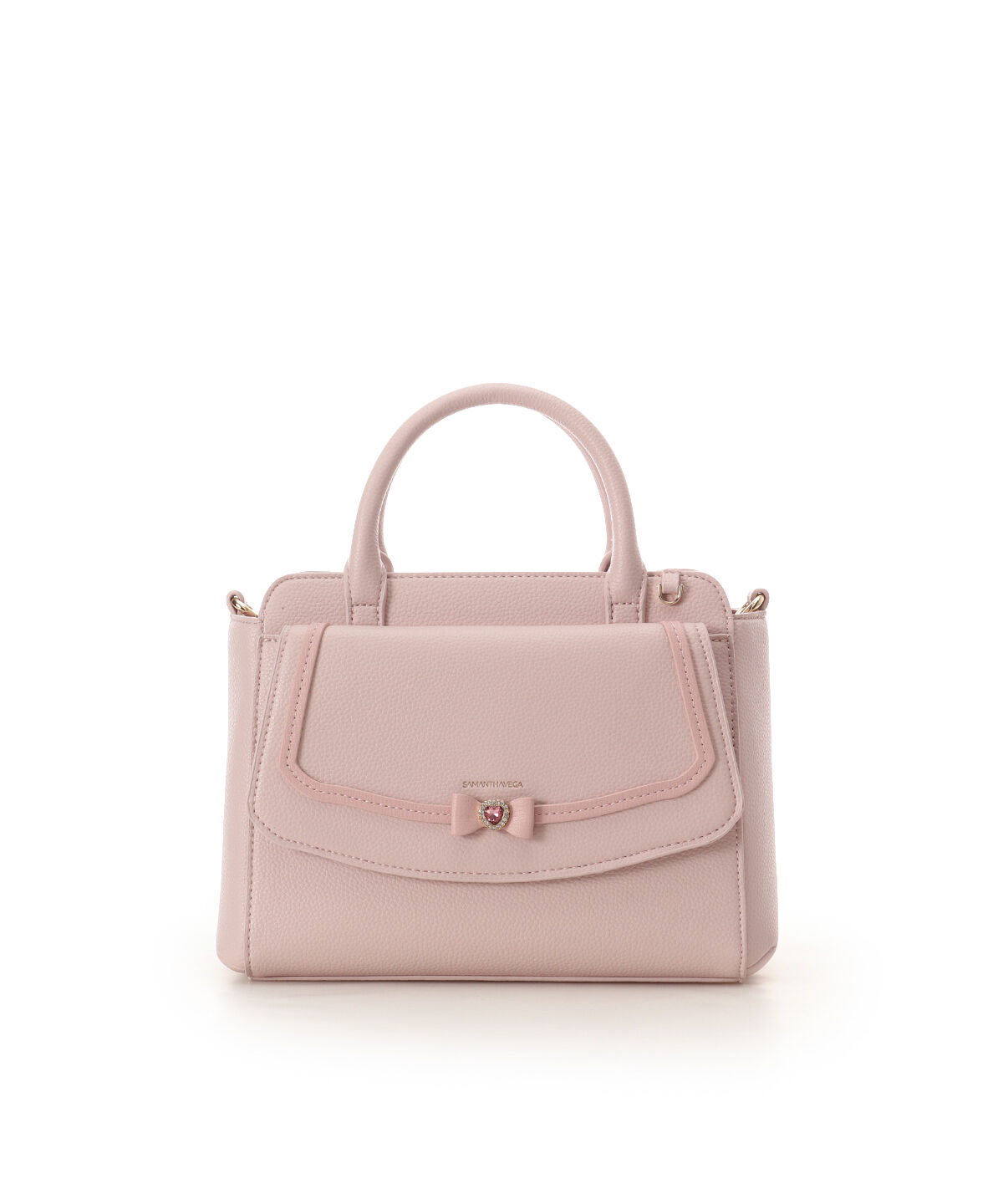 Samantha Vega「プチリボンハンドバッグ」|ハンドバッグ|ピンク