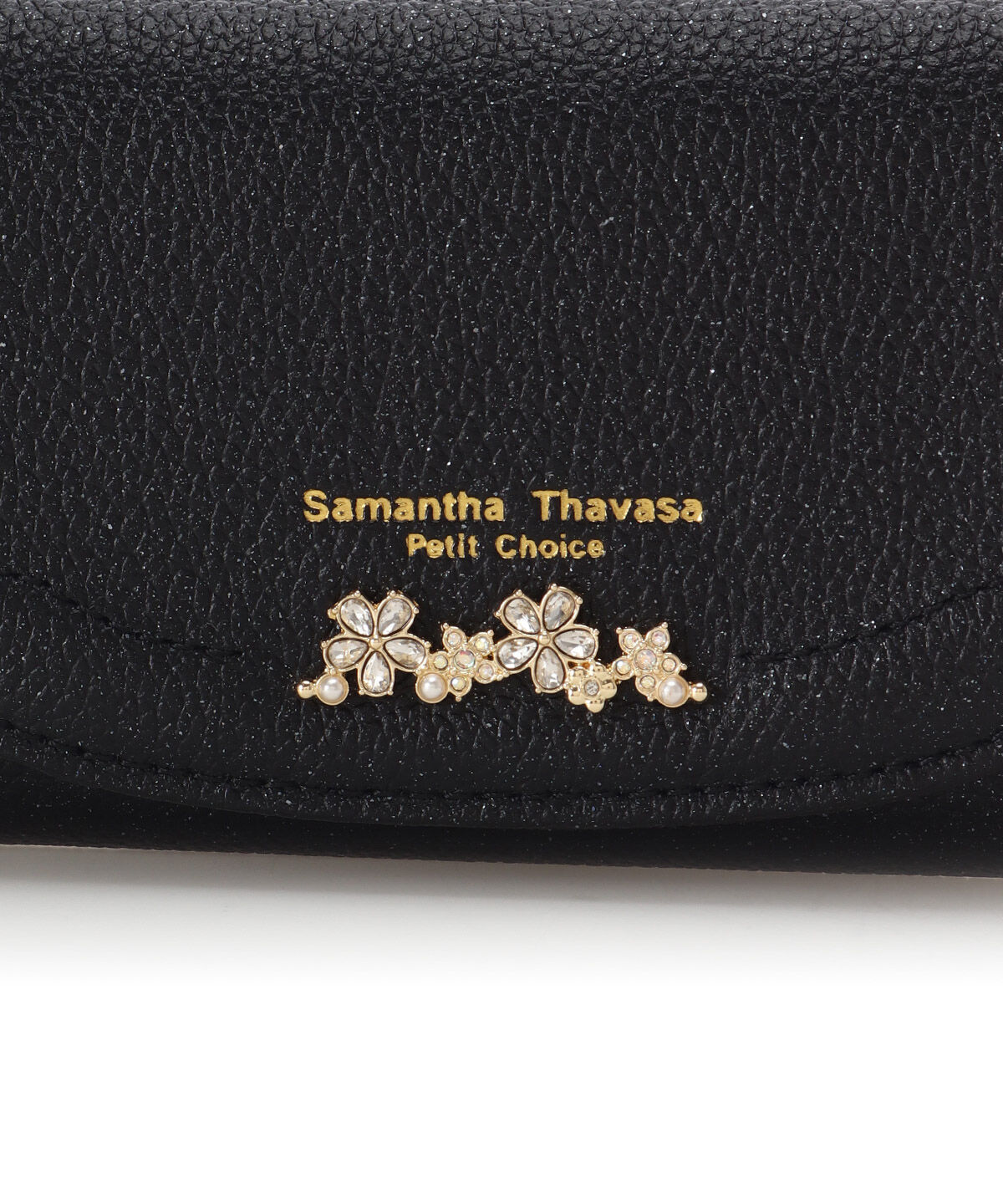 Samantha Thavasa Petit Choice「ラメフラワービジュー キーケース」|キーケース|