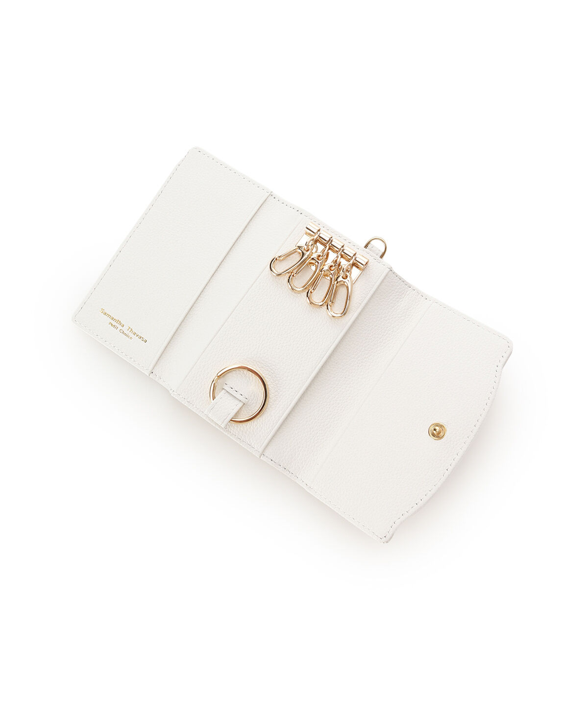 Samantha Thavasa Petit Choice「ラメフラワービジュー キーケース」|キーケース|