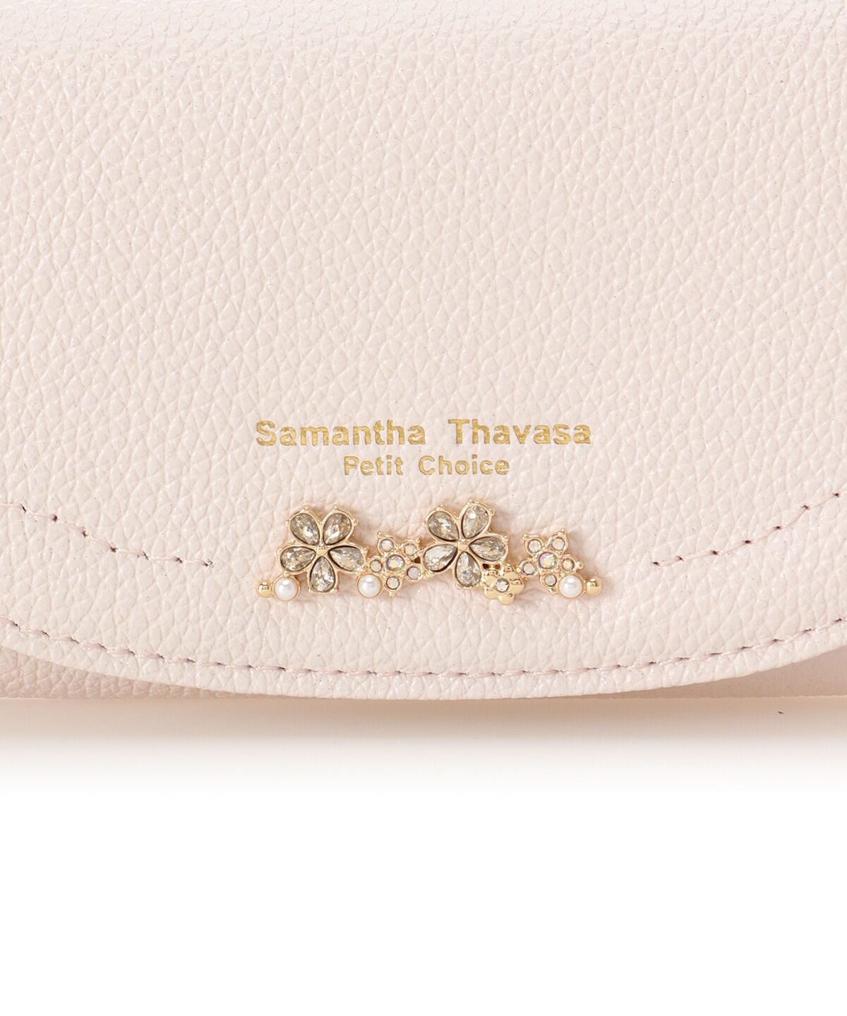 Samantha Thavasa Petit Choice「ラメフラワービジュー キーケース」|キーケース|