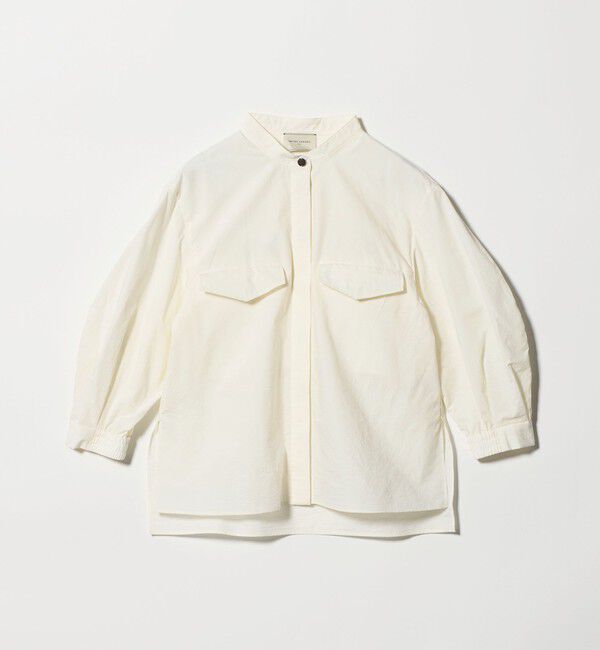 UNITED ARROWS「NALYA バンドカラー シャツ」|シャツ・ブラウス|OFF WHITE