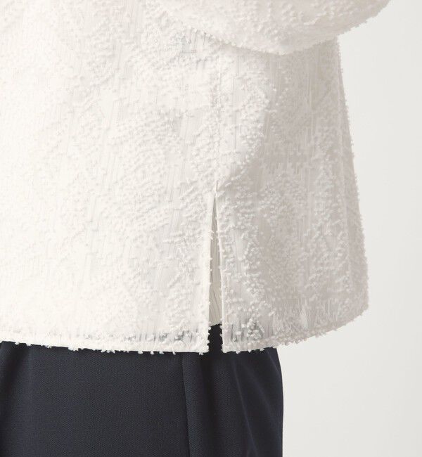 UNITED ARROWS green label relaxing「カットジャガード ブラウス」|シャツ・ブラウス|