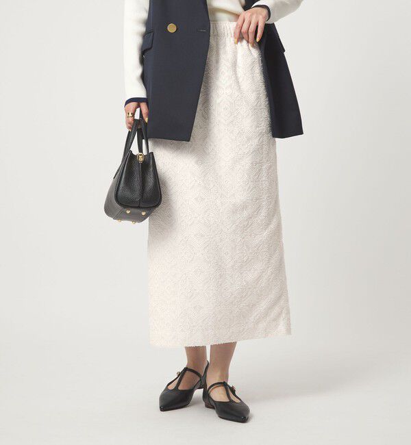 UNITED ARROWS green label relaxing「カットジャガード タイト スカート」|タイト|