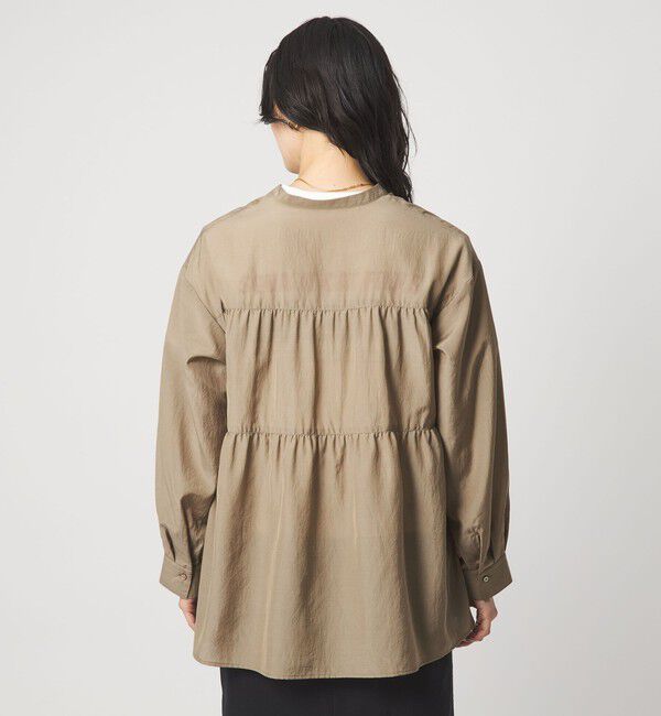 UNITED ARROWS green label relaxing「ボリューム ギャザー ハオリ ブラウス UVカット 接触冷感」|シャツ・ブラウス|