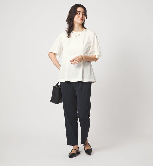 UNITED ARROWS green label relaxing「［size SHORTあり］サラフール タック ブラウス ストレッチ 接触冷感 UVカット」|シャツ・ブラウス|