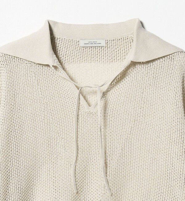 UNITED ARROWS green label relaxing「メッシュ ポロプルオーバー」|ニット・セーター|