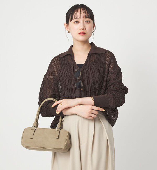 UNITED ARROWS green label relaxing「メッシュ ポロプルオーバー」|ニット・セーター|