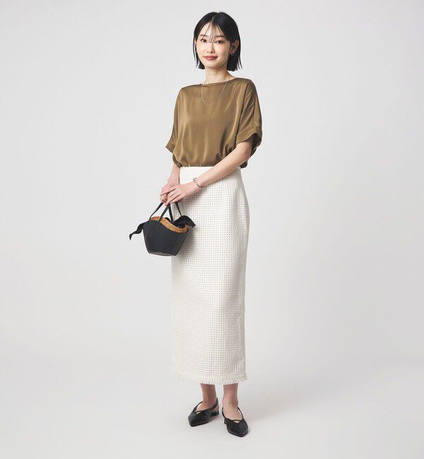 UNITED ARROWS green label relaxing「サテン TEE ブラウス」|シャツ・ブラウス|