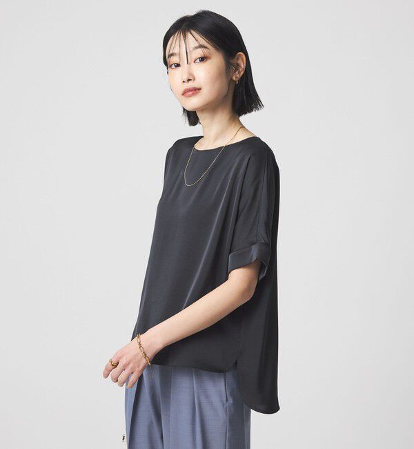 UNITED ARROWS green label relaxing「サテン TEE ブラウス」|シャツ・ブラウス|