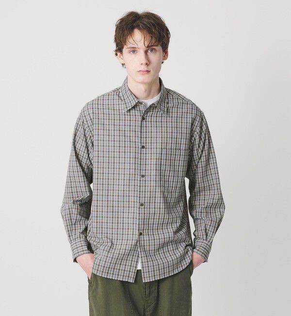 BEAUTY&YOUTH UNITED ARROWS「ツイスト チェック レギュラー シャツ FORM型」|シャツ・ブラウス|