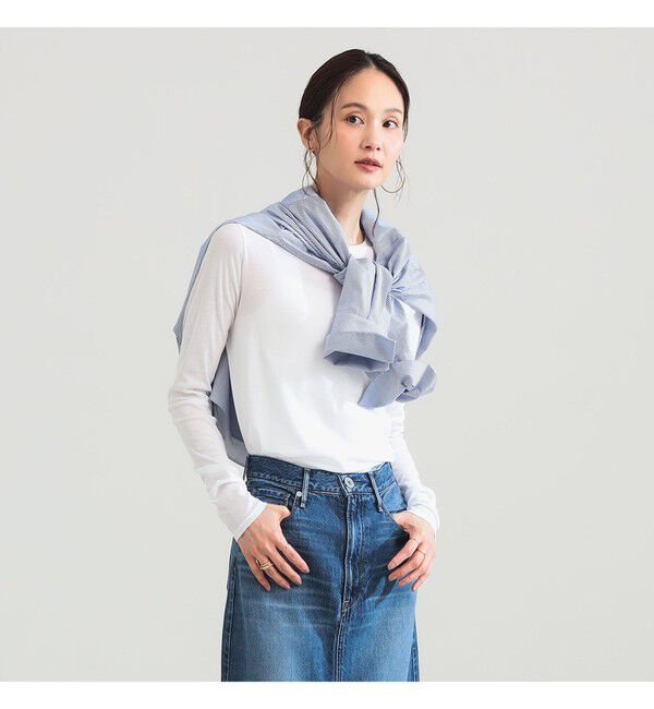 Demi-Luxe BEAMS 「コットン ハイツイストシアー Tシャツ」|Tシャツ・カットソー|