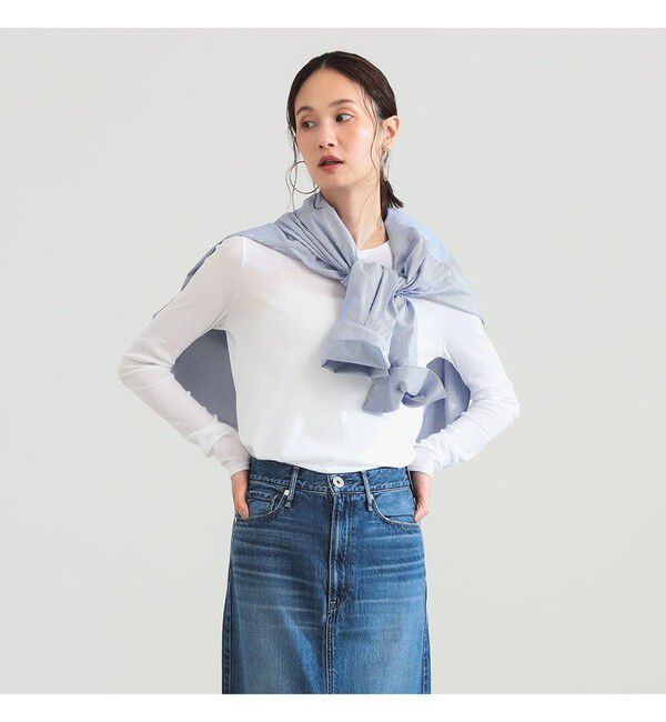 Demi-Luxe BEAMS 「コットン ハイツイストシアー Tシャツ」|Tシャツ・カットソー|