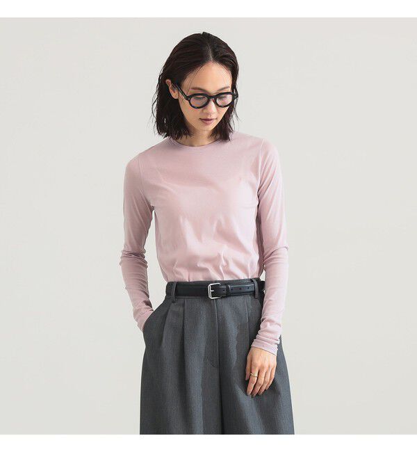 Demi-Luxe BEAMS 「コットン ハイツイストシアー Tシャツ」|Tシャツ・カットソー|