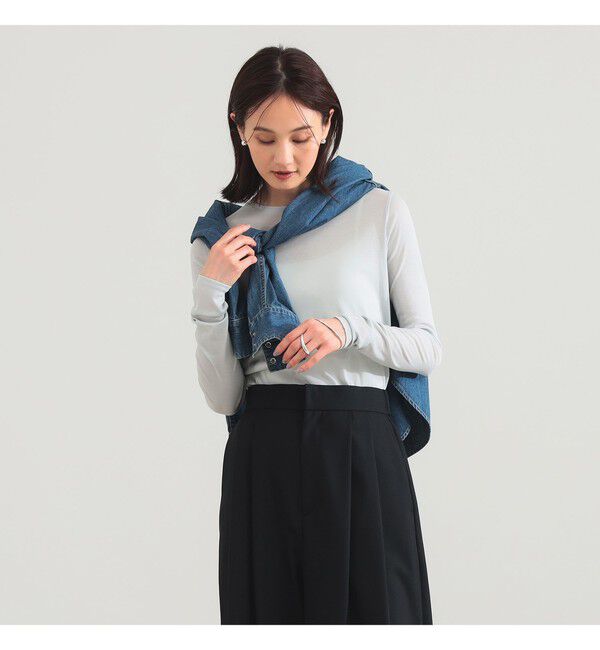 Demi-Luxe BEAMS 「コットン ハイツイストシアー Tシャツ」|Tシャツ・カットソー|MINT.GREEN