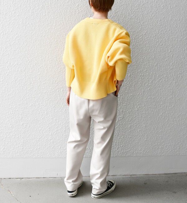 SHIPS any「SHIPS any: パターン コンパクト ショート ニット カーディガン」|カーディガン|